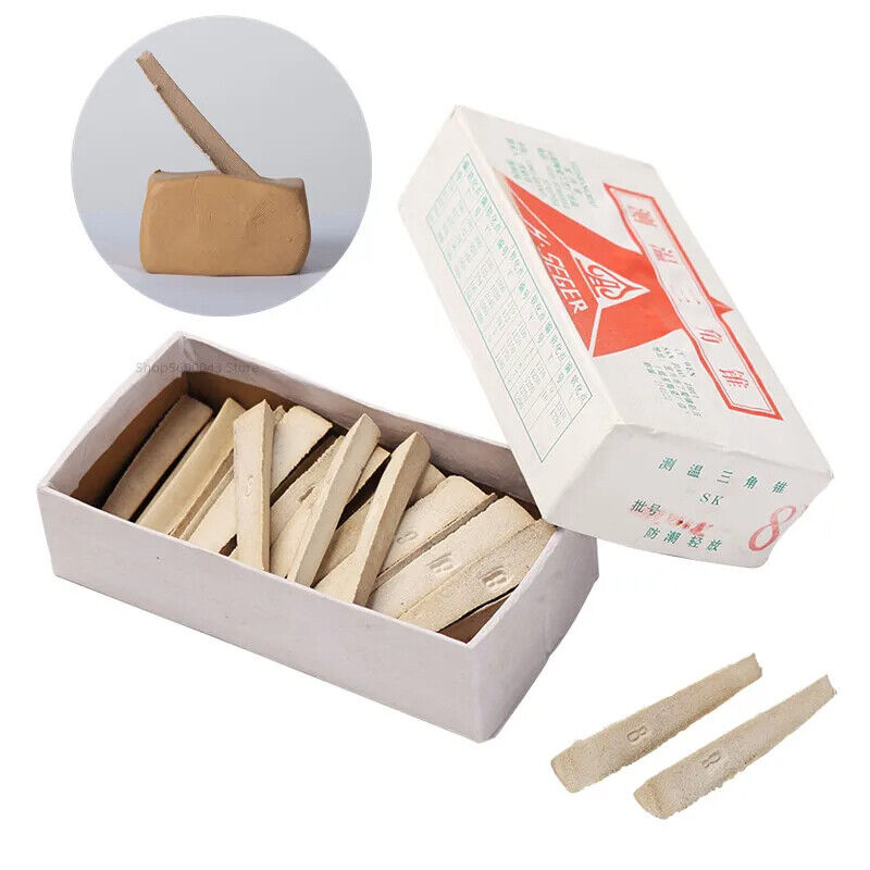 Pottery Tools Kiln Temperature Measurement Cone Ceramics Firing Refractory 35Pcs