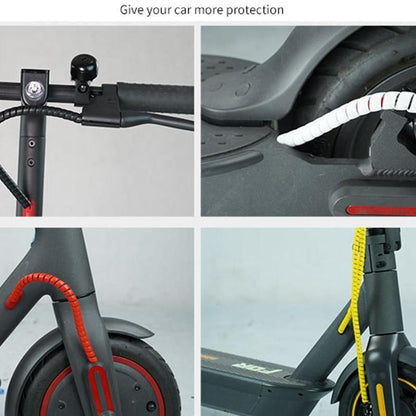 2M Electric Scooter Line Protector Brake Pipe Cover Strips Wind Pipe PP Material