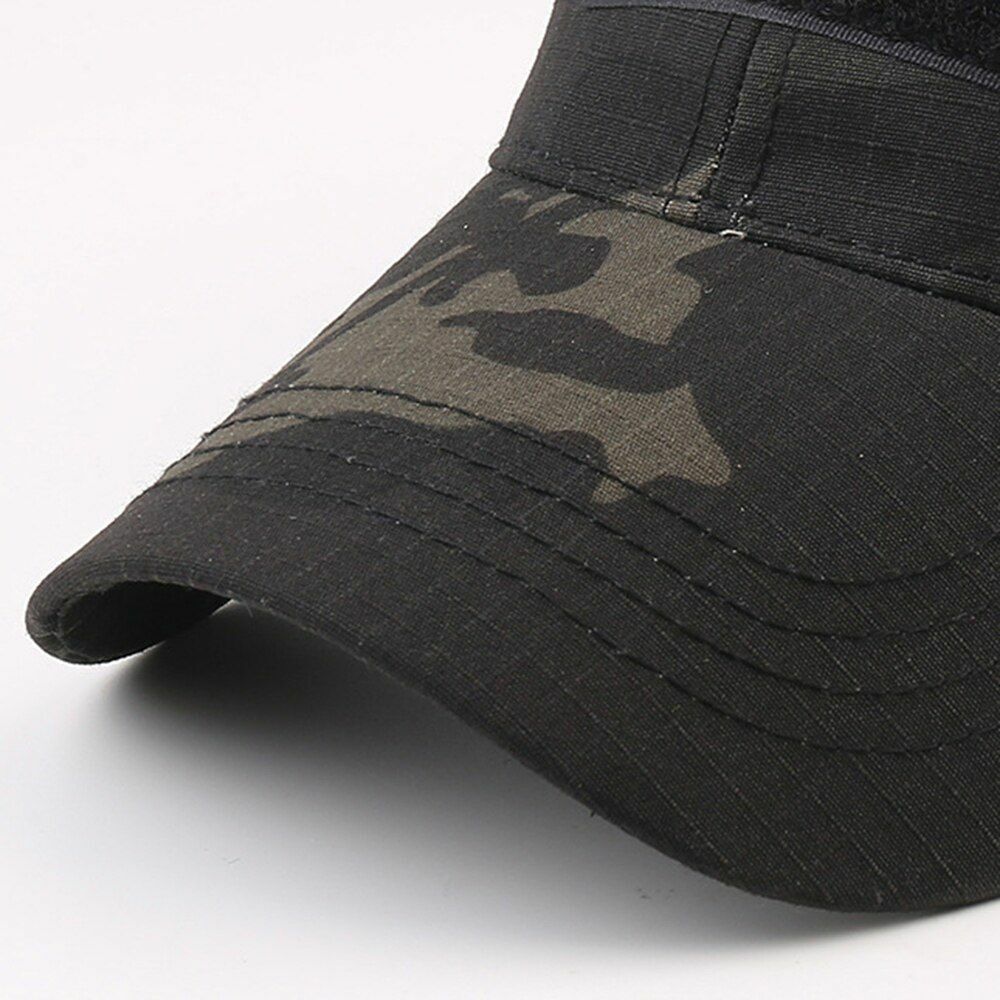 Tactical Hat Camouflage Sunscreen Outdoor Sport Hunting Camping Hiking Cap Brown