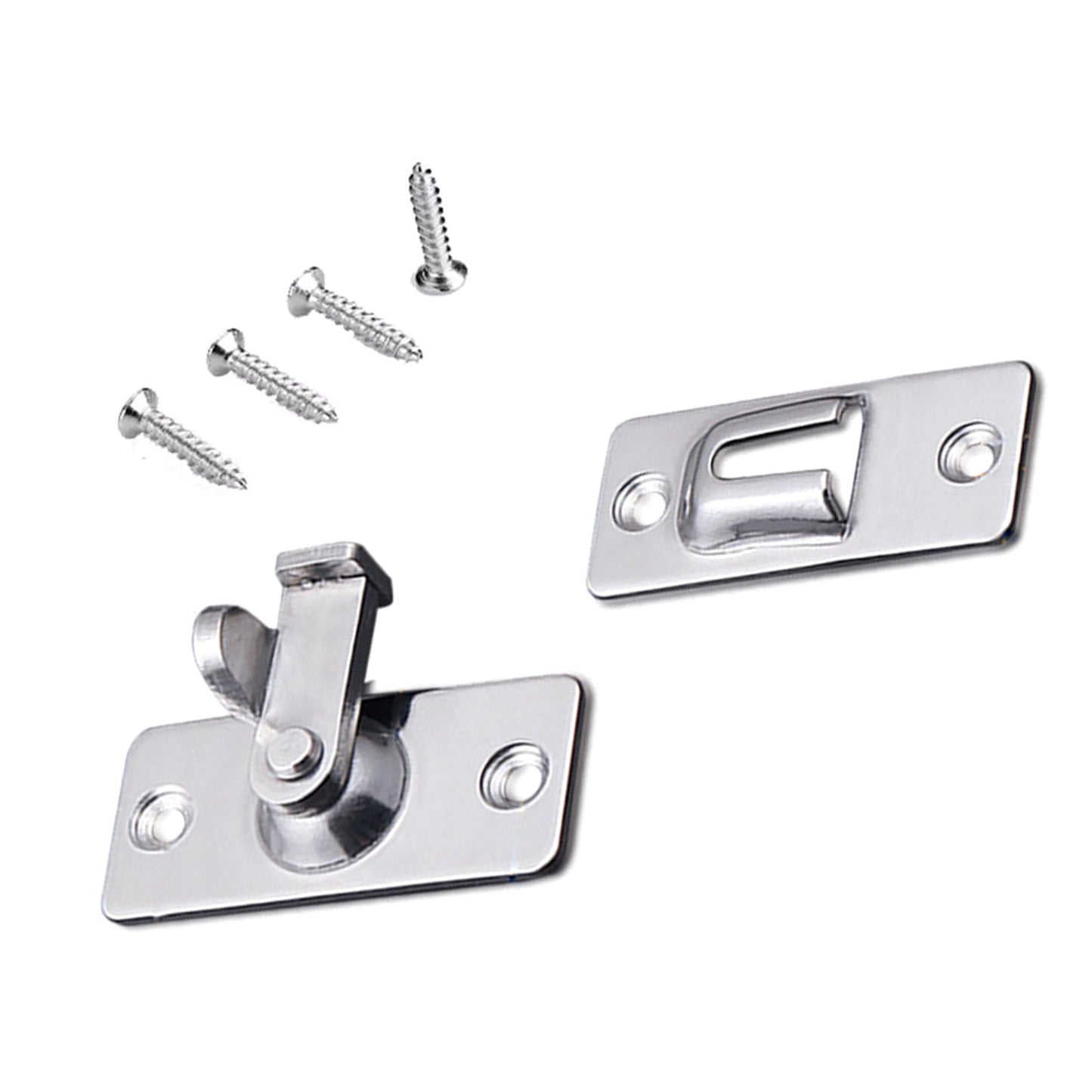 Durable 90 Degree Stainless Steel Latch Safety Right Angle Sliding Door Lock