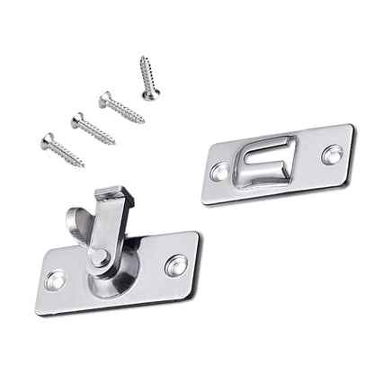 Durable 90 Degree Stainless Steel Latch Safety Right Angle Sliding Door Lock