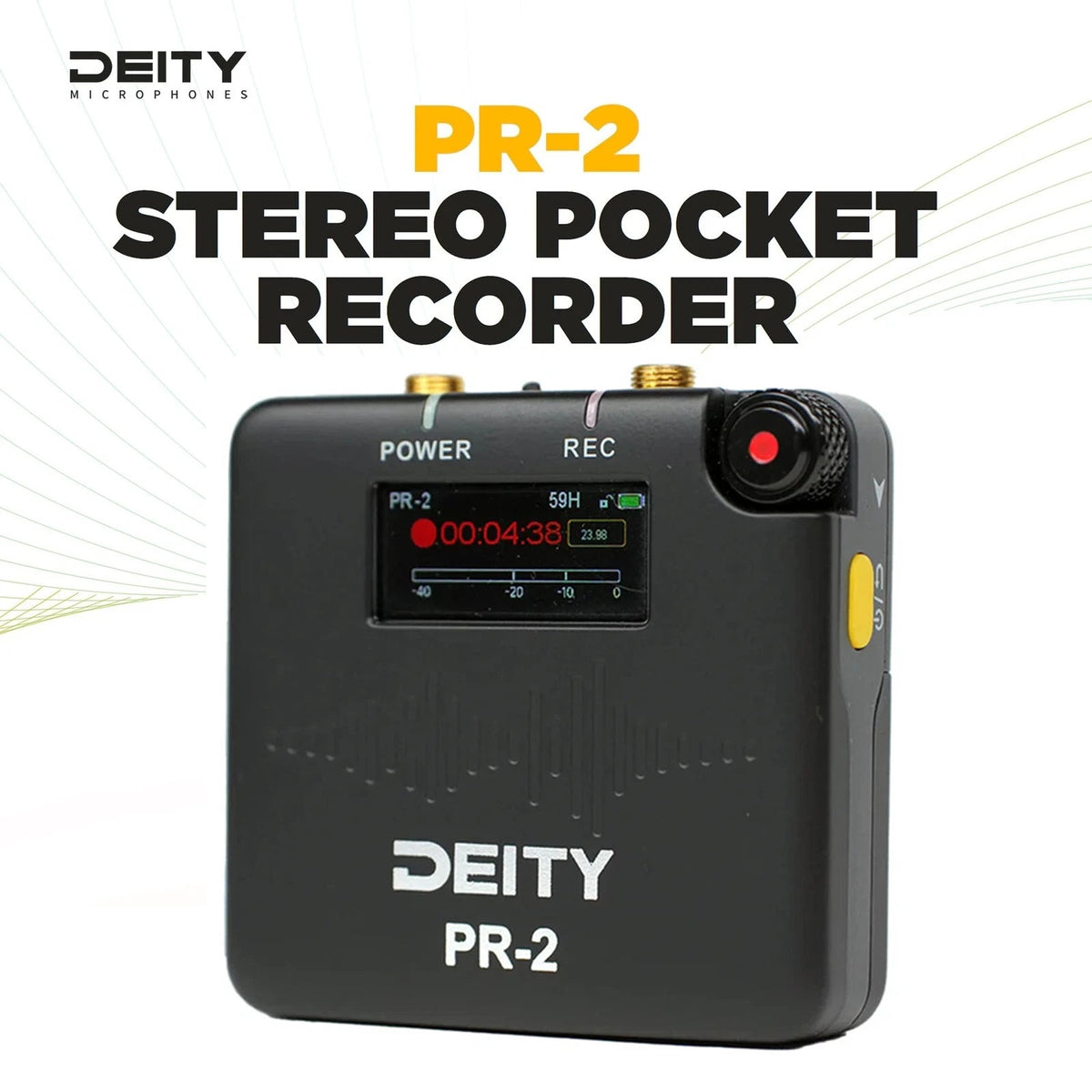 Deity PR-2 PR2 Pocket Audio Recorder with 32-Bit Float Recording Mic APP Control