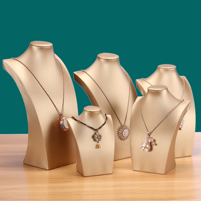 Showcase Necklace Holder Pendant Chain Jewelry Neck Bust Elegant Display Stand