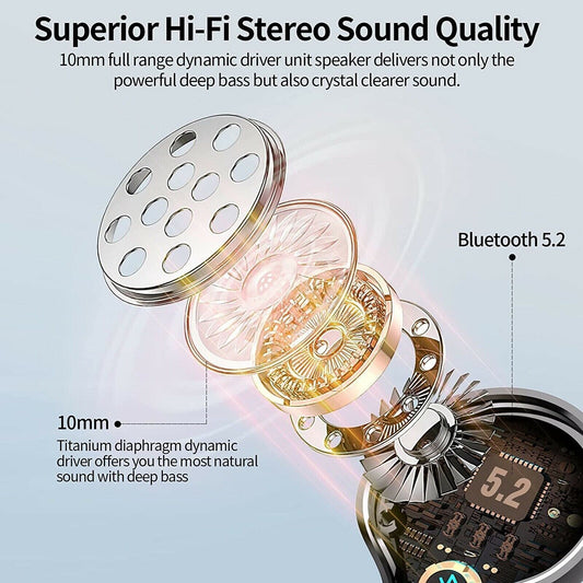 Bluetooth 5.0 Headset TWS Wireless Earphones Mini Earbuds Stereo Headphones IPX7