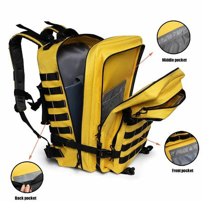 50L Waterproof Tactical Backpack Trekking Hiking Camping Fitness Bag Rucksack
