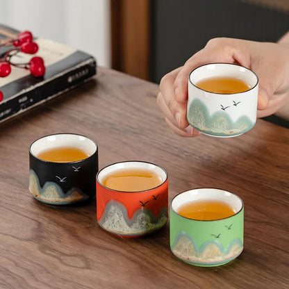 China-Chic Tea Cup Gift Tea Set Single Cup Wine Cup Ceramic Tea Bowl Cup Gift