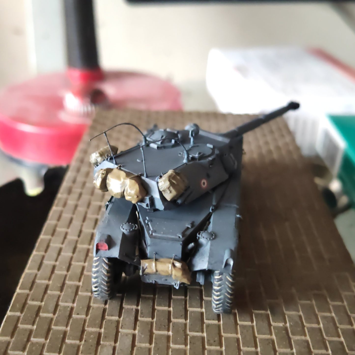 3D Printed 1/72 French Panhard Ebr 105 Light Tank Finished Product