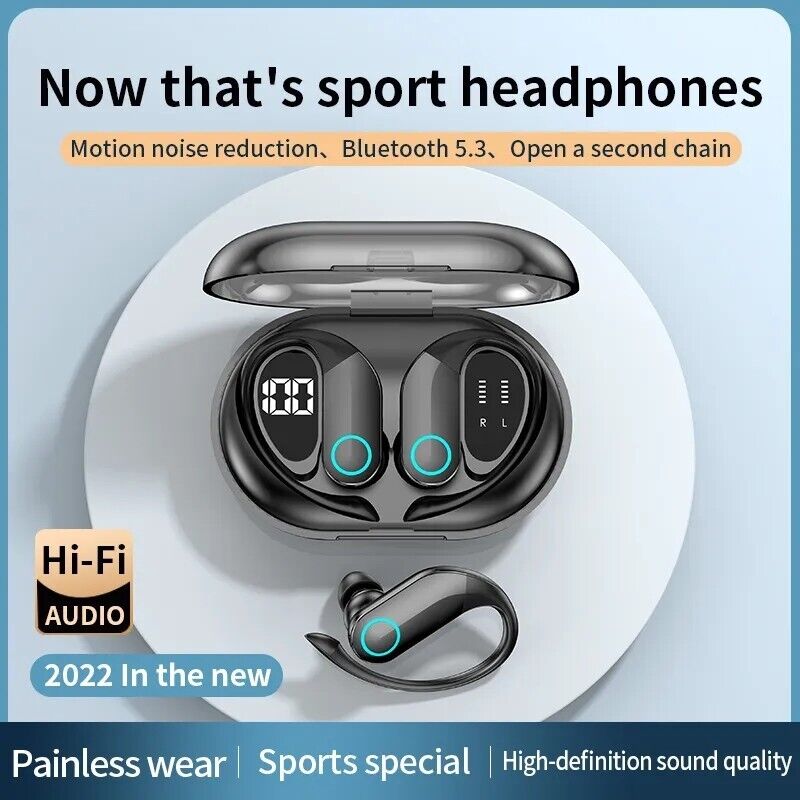 Earbuds Sport Headset Bone Conduction Headphones Bluetooth 5.2 Wireless Open-Ear
