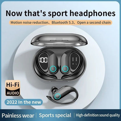 Earbuds Sport Headset Bone Conduction Headphones Bluetooth 5.2 Wireless Open-Ear