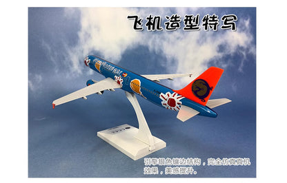 30CM 1:150 Risesoon TransAsia Airways AIRBUS A321 Airplane ABS Plastic Model