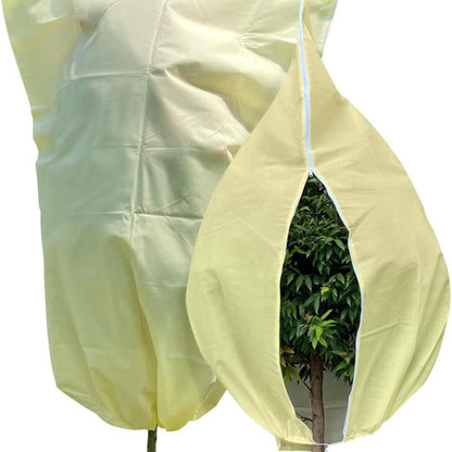 Plant antifreeze cover thickened non-woven fabric drawstring zipper style