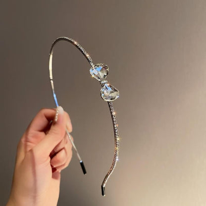 Women Headband Hair Accessories Shiny Rhinestone Crystal Party Elegant Headpiece
