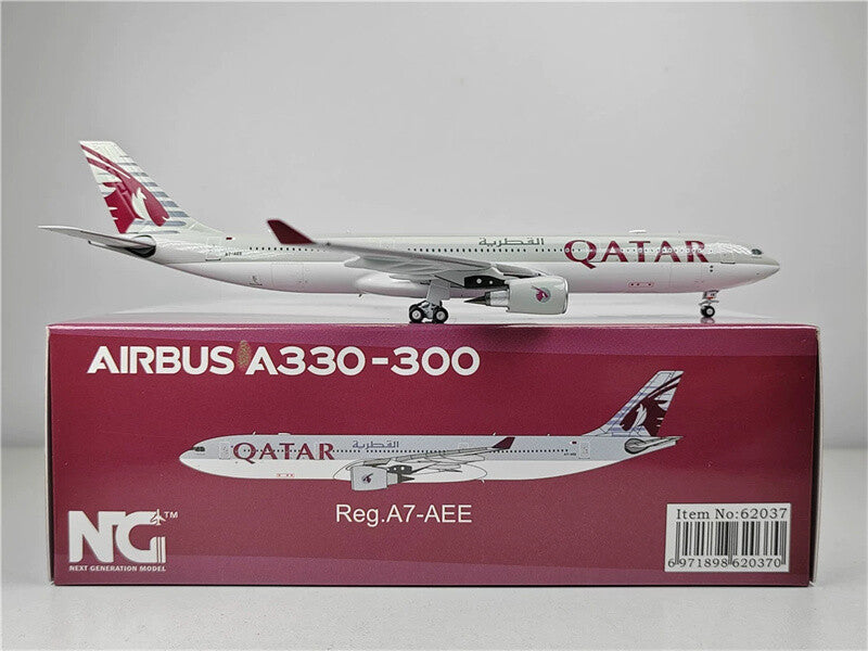 NG Models QATAR Airways for Airbus A330-300 A7-AEE 1:400 Plane Pre-built Model