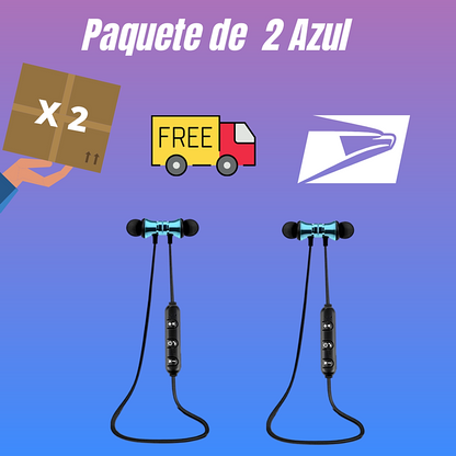 2 X Bluetooth Audifonos Inalambricos Magneticos Auriculares para Telefonos Cell