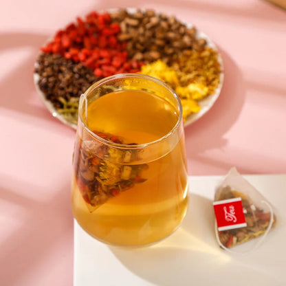 Chinese Liver Cleansing Detox Tea Chrysanthemum Medlar Tea Health Herbal Tea