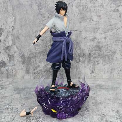 Anime Naruto Figure set Sasuke Kakashi Might Guy PVC Action Figure Statue Model