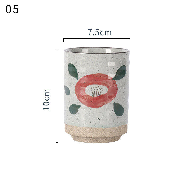 300ml Vintage Japanese Ceramic Mugs Tea Wine Sushi Sake Cup Restaurant Travel