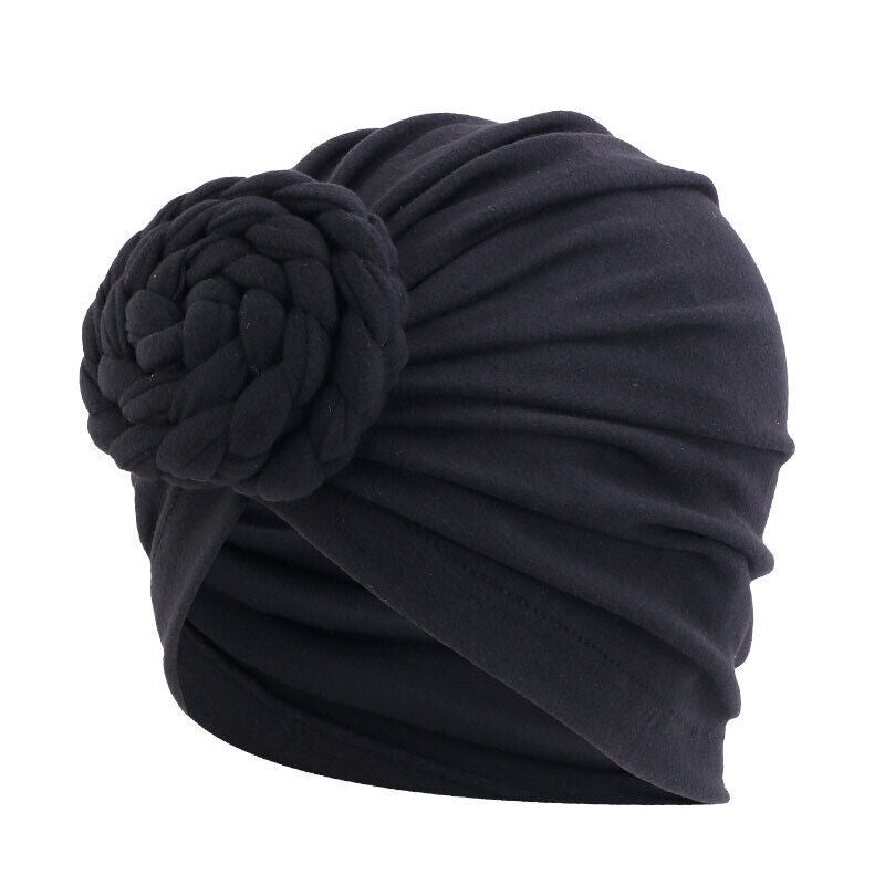 Turban Hat Twist Braid Turban Hat Pan Flower Turban Hat Baotou Hat Ethnic Hat
