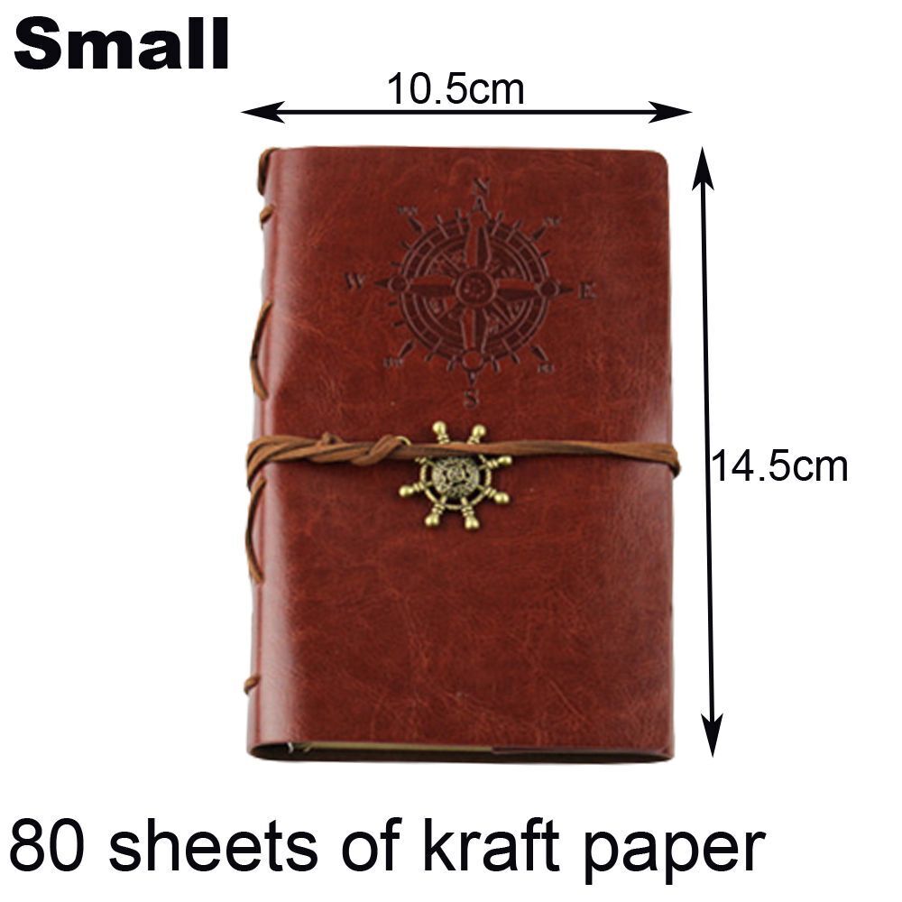 Photo Album 30 Sheet Vintage Leather Scrapbooking Book Refillable Page 21.5x17cm