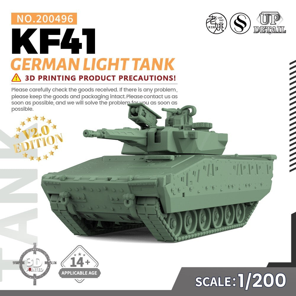 SSMODEL SS496 1/200/350/700 Military Model Kit German KF41 Light Tank