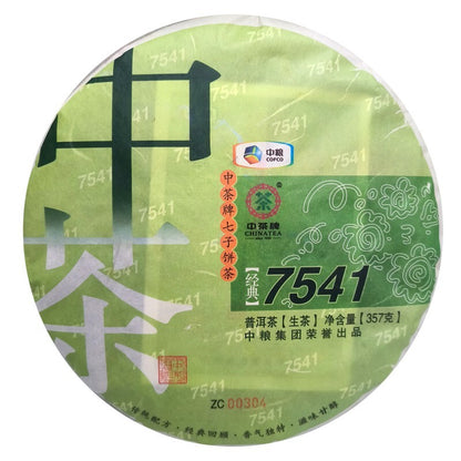 2014 Yunnan 7541 Raw Pu-erh Sheng Cha 357g Cake Zhongcha Classic Pu'er Puer Tea