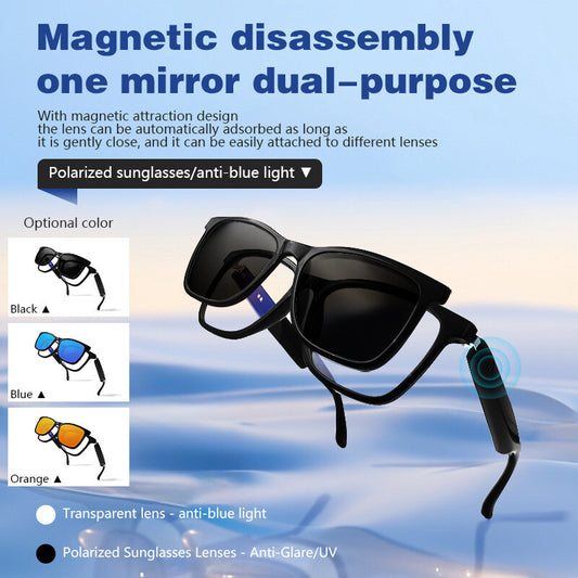 Smart Glasses Bluetooth Music Headset Wireless Audio Sports Sunglasses Driving