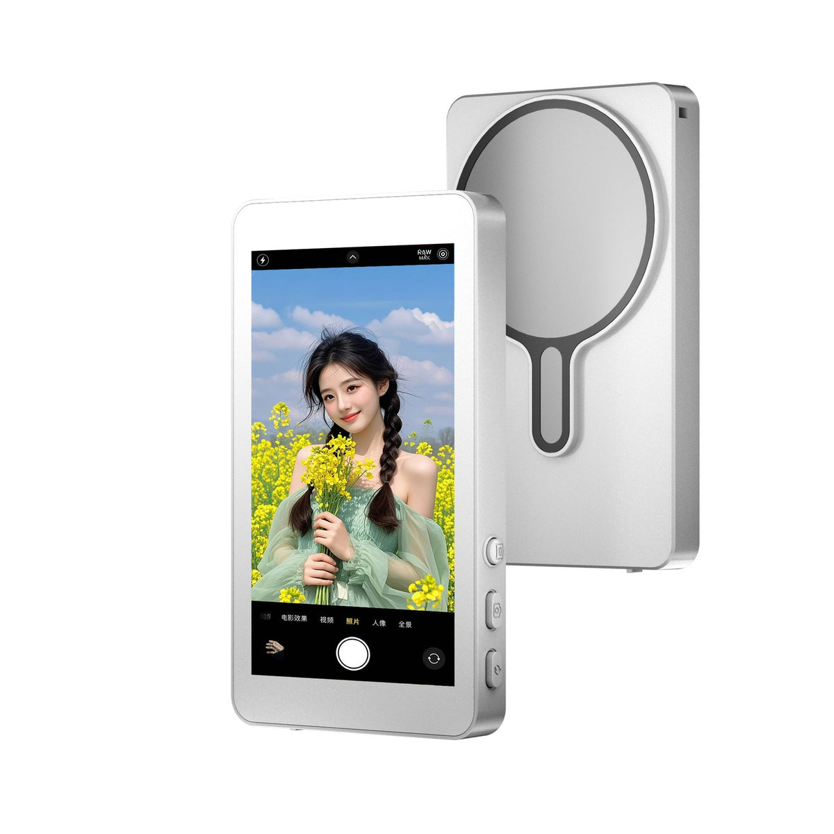 Phone Vlog Bluetooth Selfie Monitor Screen Wireless Magnetic Mount Camera Selfie