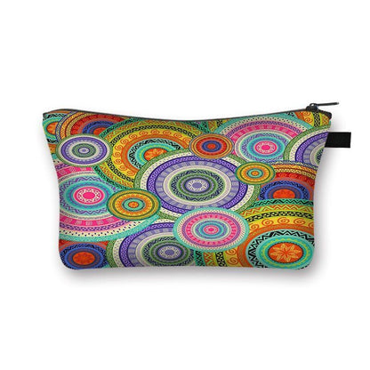 Bohemian Print Cosmetic Bag Fashion Travel Lipstick Toiletry Bag Shopping Purse