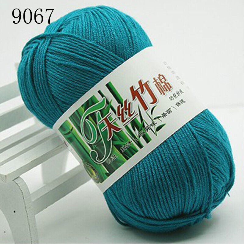 Hot Sale 50g Soft Bamboo Crochet Cotton Yarn Knitting Baby Knit Wool Yarn