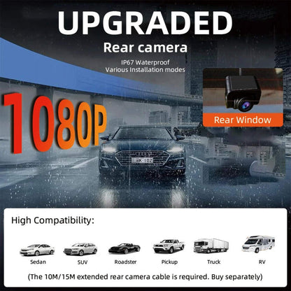 4K 3 Channel Dashcam WiFi GPS Night Vision Car DVR