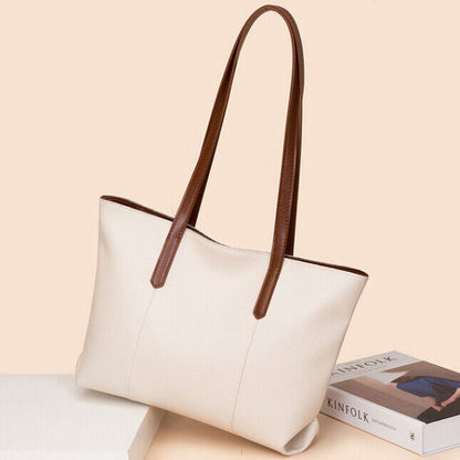 Genuine Leather Women's Handbags Tote Eelgant Satchel Shoulder Bags