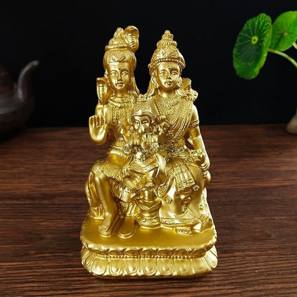 4.33" New Golden Shiva Statue Hindu Lord Ganesha Vishnu Buddha Statue Figurine