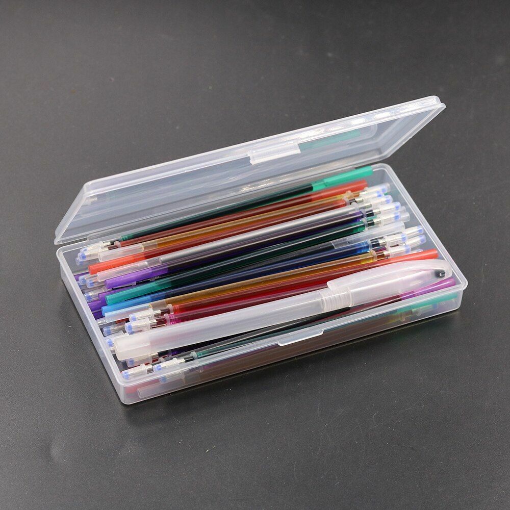 40Pcs Water Erasable Pen Soluble Disappearing Fabric Marker Refills With Storage