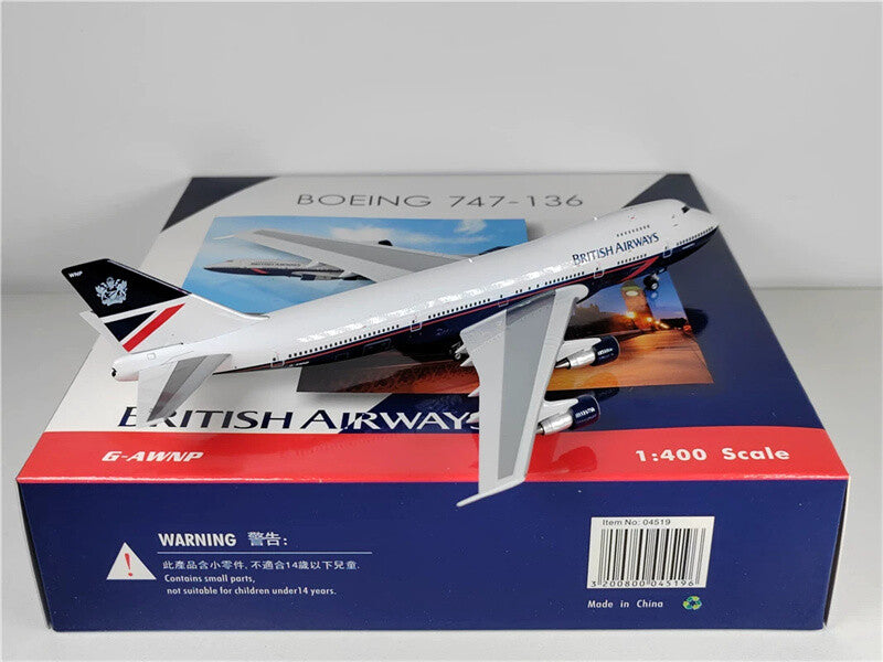 Phoenix BRITISH AIRWAYS for Boeing B747-136 G-AWNP 1:400 plane Pre-built Model