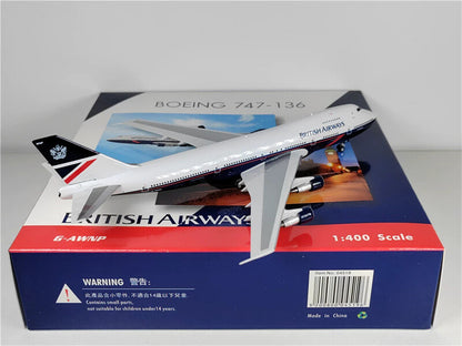 Phoenix BRITISH AIRWAYS for Boeing B747-136 G-AWNP 1:400 plane Pre-built Model