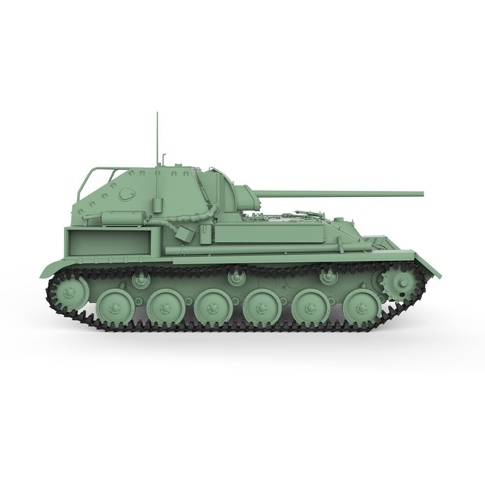 SSMODEL SS72612 1/72 25mm Military Model Kit Soviet SU-76M 85mm D-5S Tank Destro