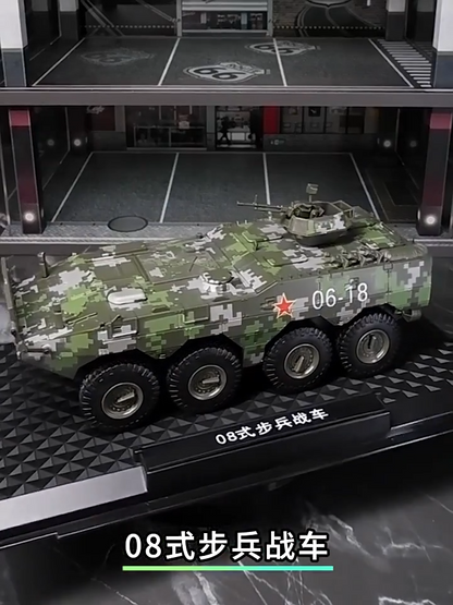 1:32 Militay Armored Car Truck Diecast Model Vehicle Sound Light Kid Toy Gift