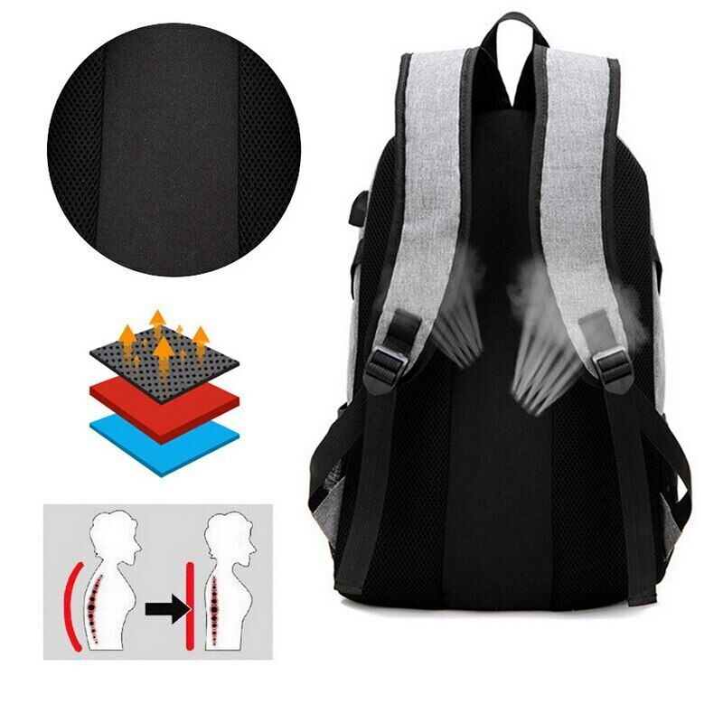 Male Backpack Bag 15.6 Inch Laptop Travel Backpack Teenagers Notebook School Bag