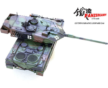 PANZERKAMPF 1/72 Leopard 2A6 Main Battle Tank Ukraine Customized Model