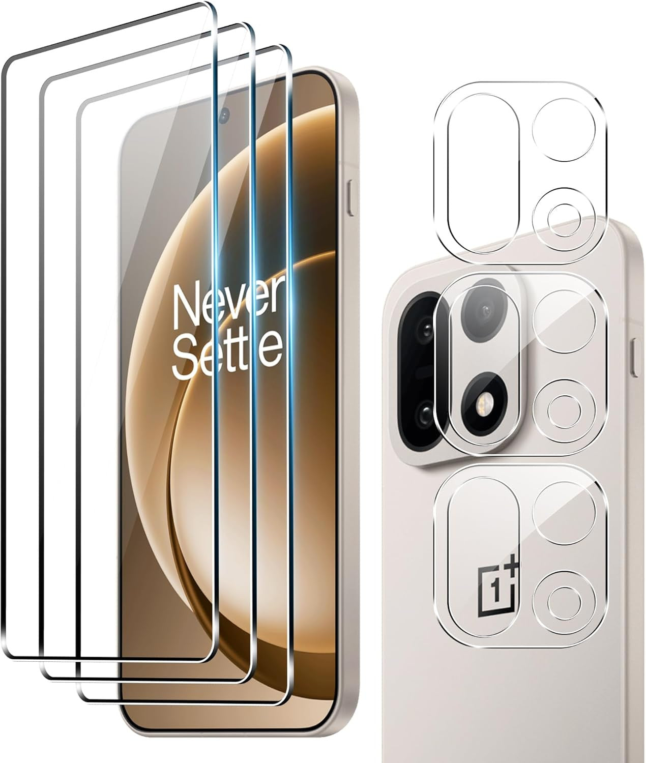For Oneplus 15 Screen Protector with Camera Lens Protector, 9H Hardness Anti-Scr