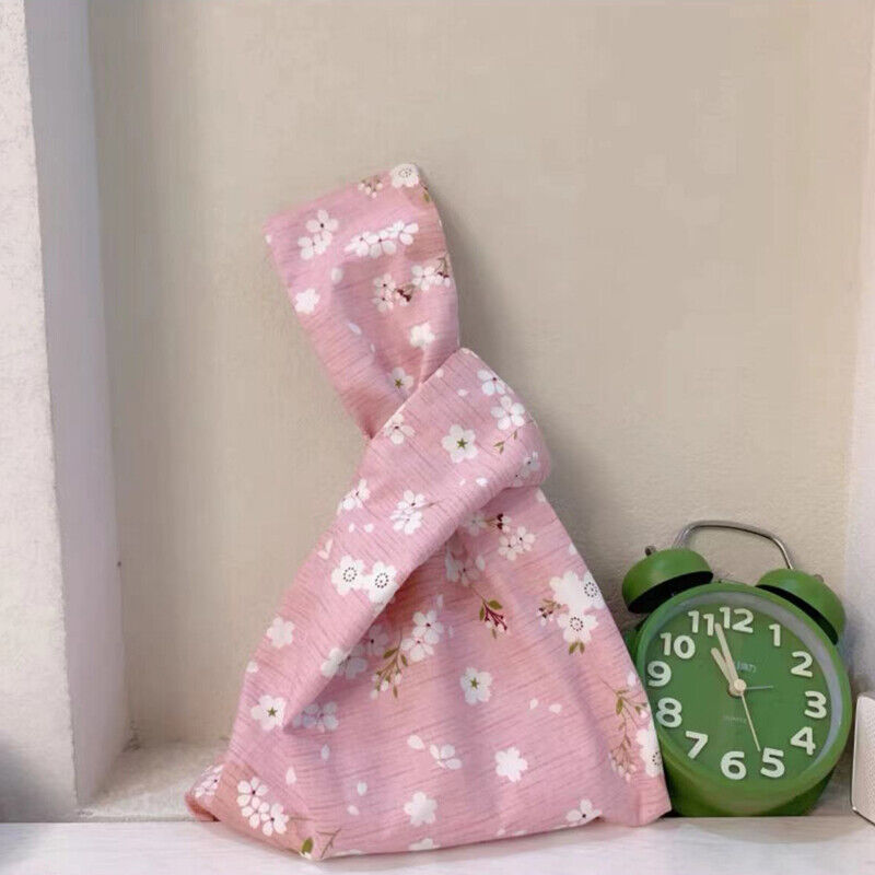 Ladies Knot Handbag Japanese Style Portable Knot Wrist Bag Phone Key Pouch