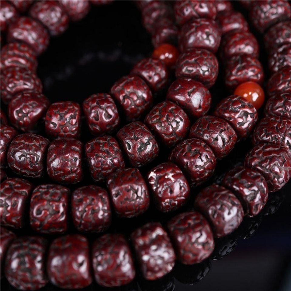 Tibetan Hand Rolled Vajra Bodhi Prayer Beads 108 Old Vajra Bodhi Beads