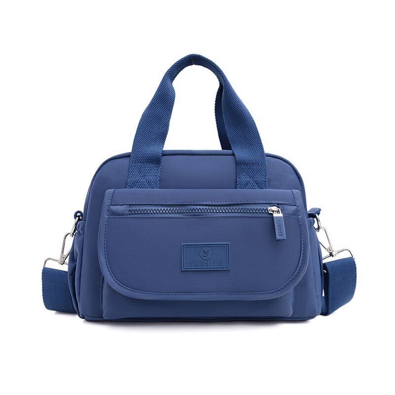 Nylon Shoulder Bag Large Nylon Handbag Waterproof Travel Tote Purses 30*12*21 CM