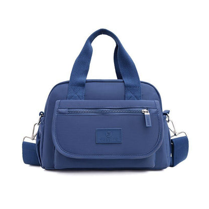 Nylon Shoulder Bag Large Nylon Handbag Waterproof Travel Tote Purses 30*12*21 CM
