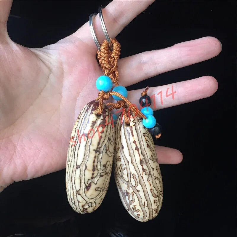 1PC Pure Natural, Thousand Eyes, Bodhi Seed Hanging, Key Links Hanging Parts