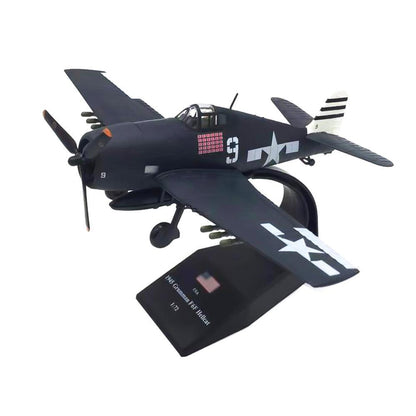 1:72 WWII U.S. F6F Hellcat Shipboard Fighter Alloy Aircraft Model Military Plane