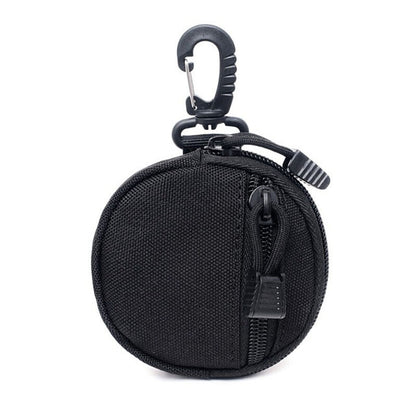 Outdoor Coins Purse Keychain Bag Pouch Tactical Round Wallet Portable Mini Bag