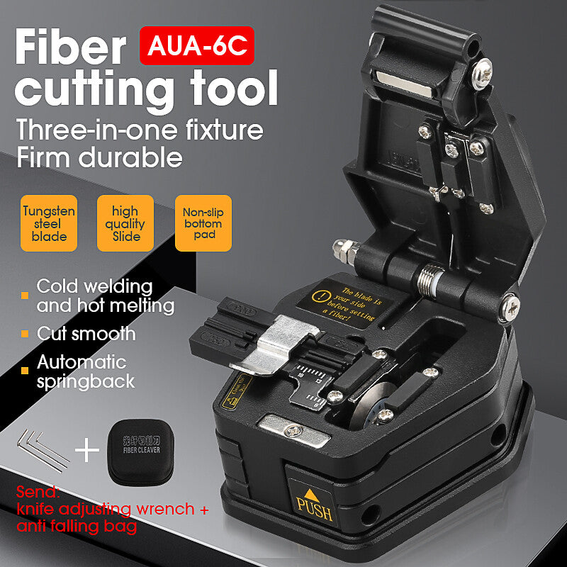 Fiber Cleaver AUA-6C Cable Cutting Knife FTTT Fiber Optic Knife Tools Cutter