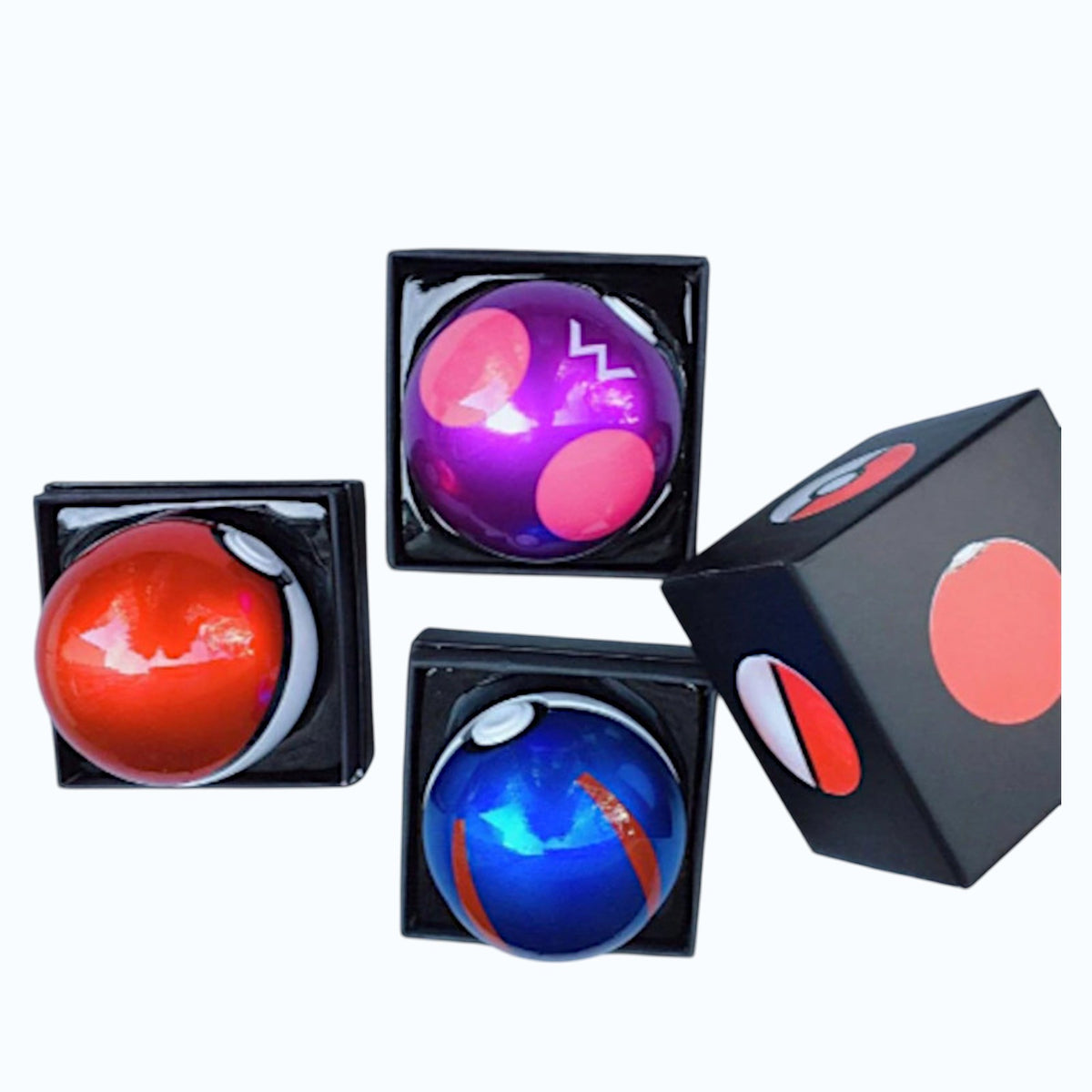 Poke Ball 3D Power Bank 20000mAh External Battery LED Charger Dual Port Gift Box