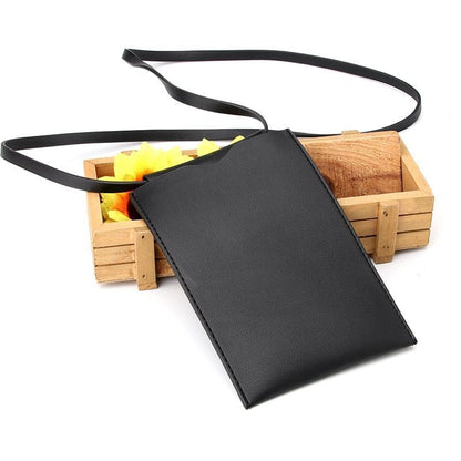 Synthetic Leather Messenger Bag Phone Purse Holder Tote Bag Pocket Handbag Purse